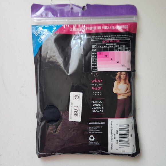 Maidenform Flexees Cool Comfort Boyshort Shapewear 3XL No Pinch Waistband BLACK - Picture 4 of 7